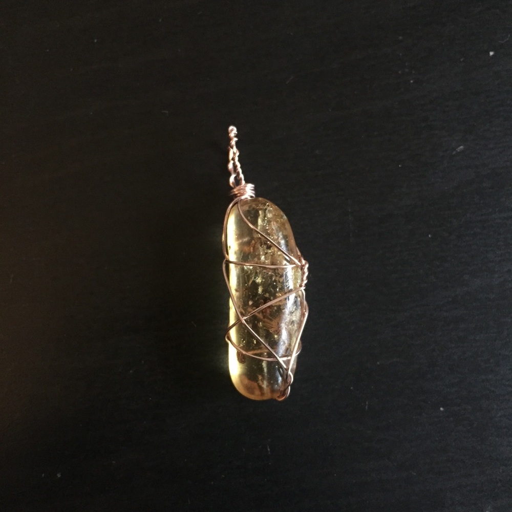 3/$20 ⚡️ Copal Amber wire wrapped pendant